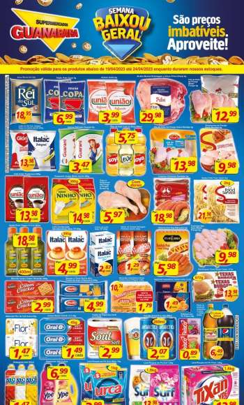 Folheto Supermercados Guanabara - 19/04/2023 - 24/04/2023.