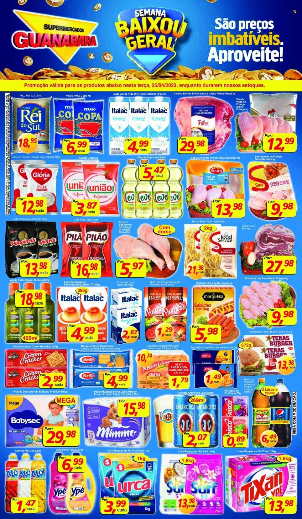 Folheto Supermercados Guanabara - 25/04/2023 - 25/04/2023. Página 1