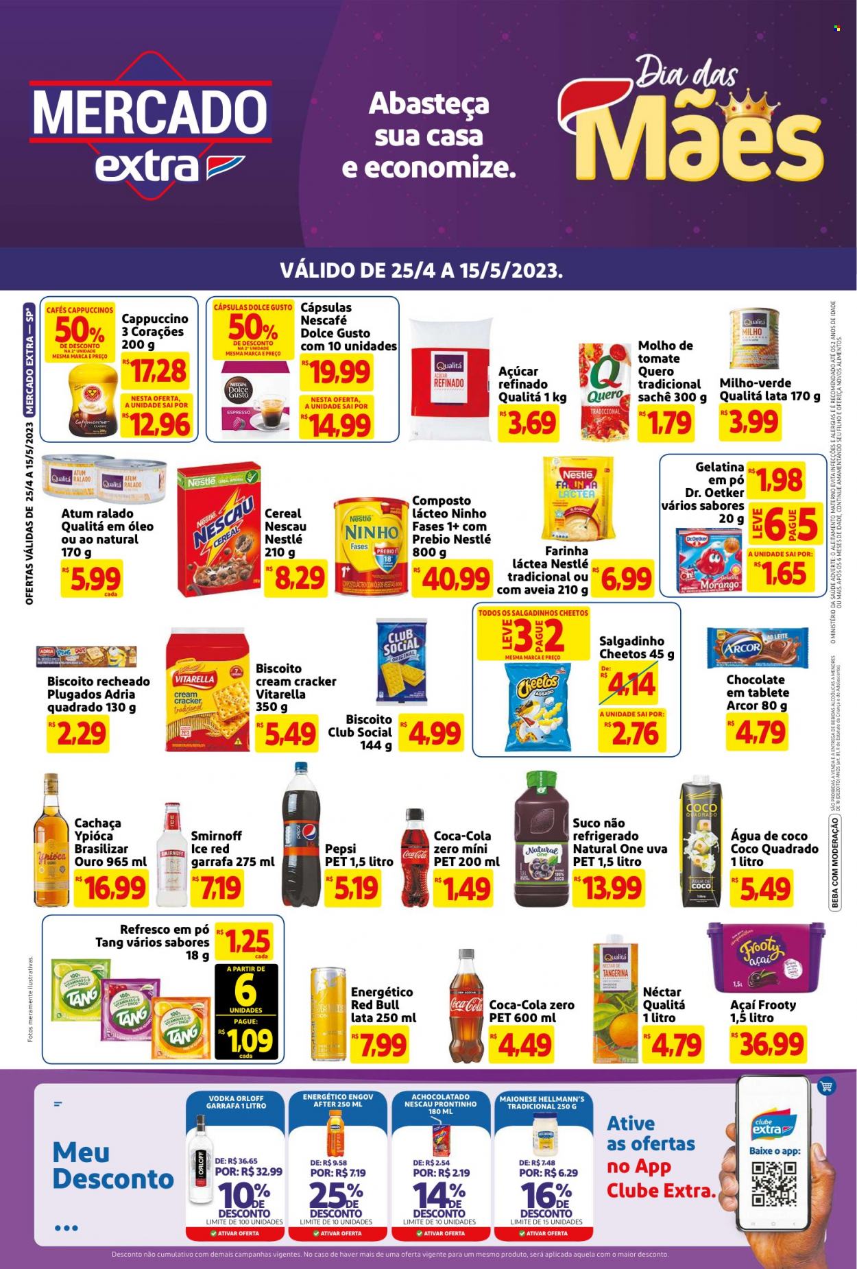 Folheto Mercado Extra - 25/04/2023 - 15/05/2023. Página 1
