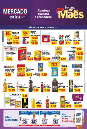 Folheto Mercado Extra - 24/04/2023 - 15/05/2023.