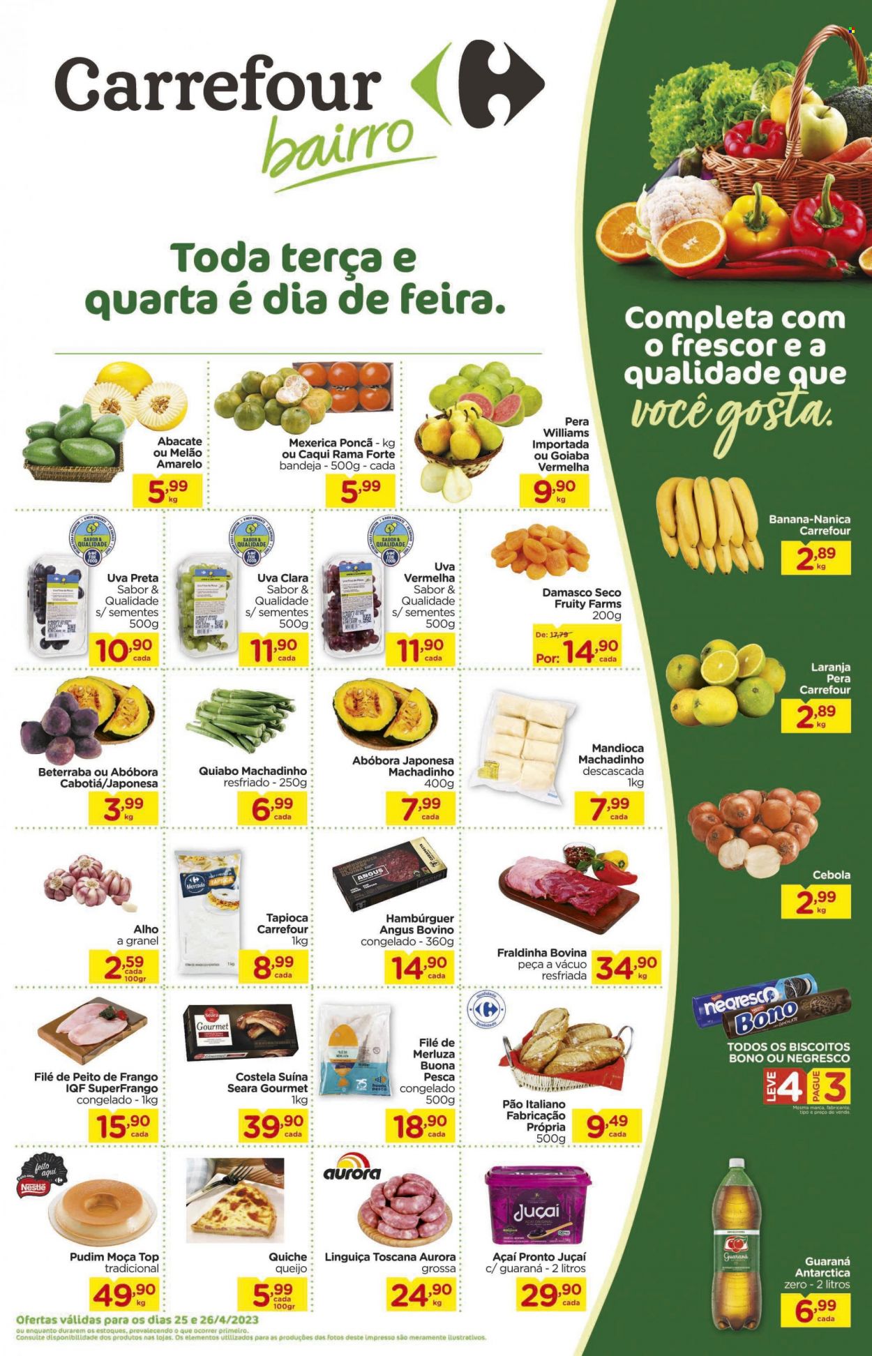 Folheto Carrefour Bairro - 25/04/2023 - 26/04/2023. Página 1