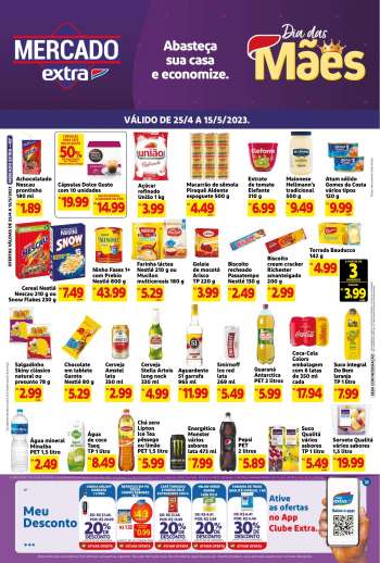 Folheto Mercado Extra - 25/04/2023 - 15/05/2023.