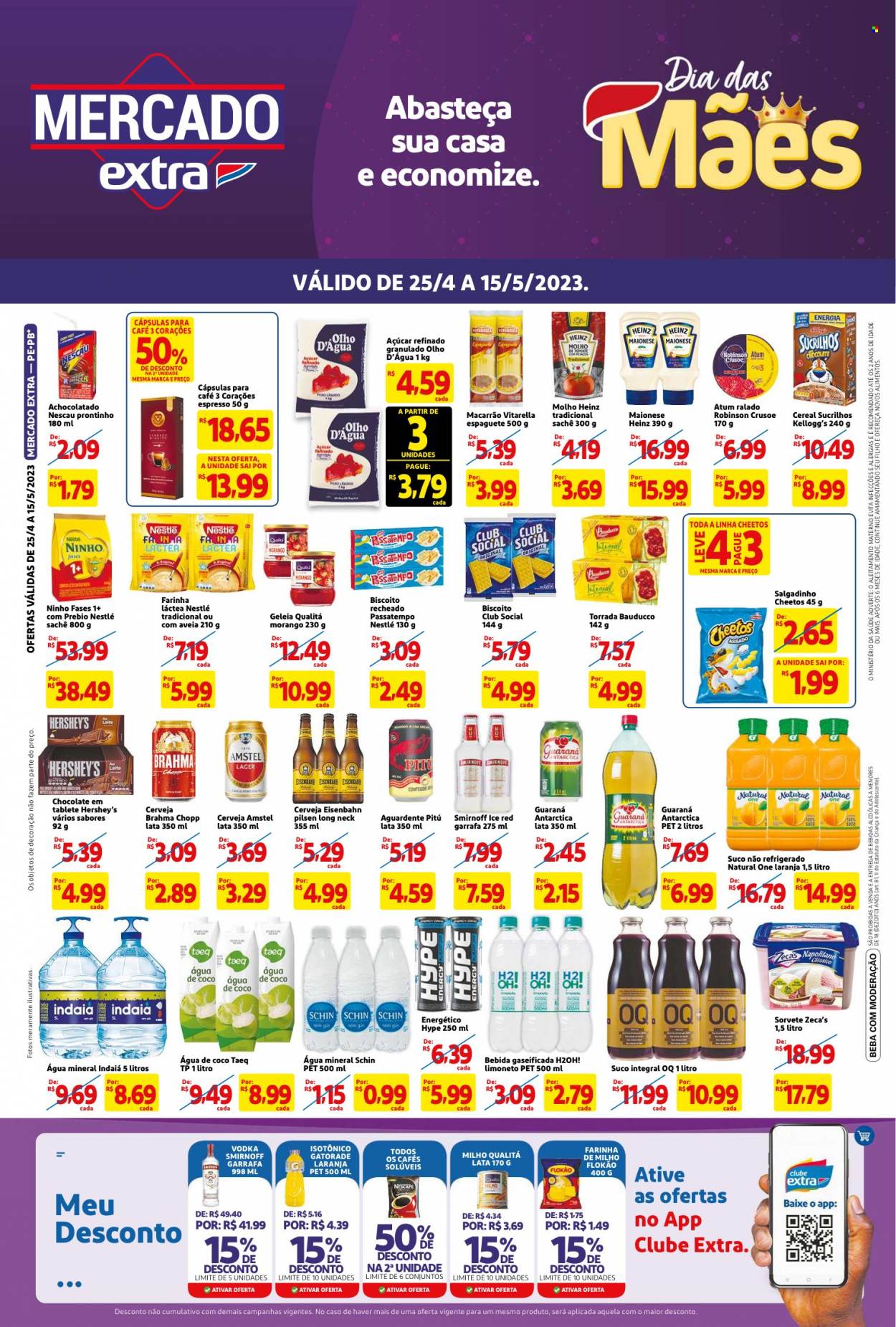 Folheto Mercado Extra - 25/04/2023 - 15/05/2023. Página 1