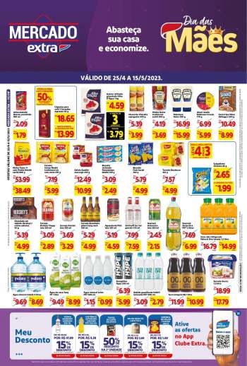 Folheto Mercado Extra - 25/04/2023 - 15/05/2023.