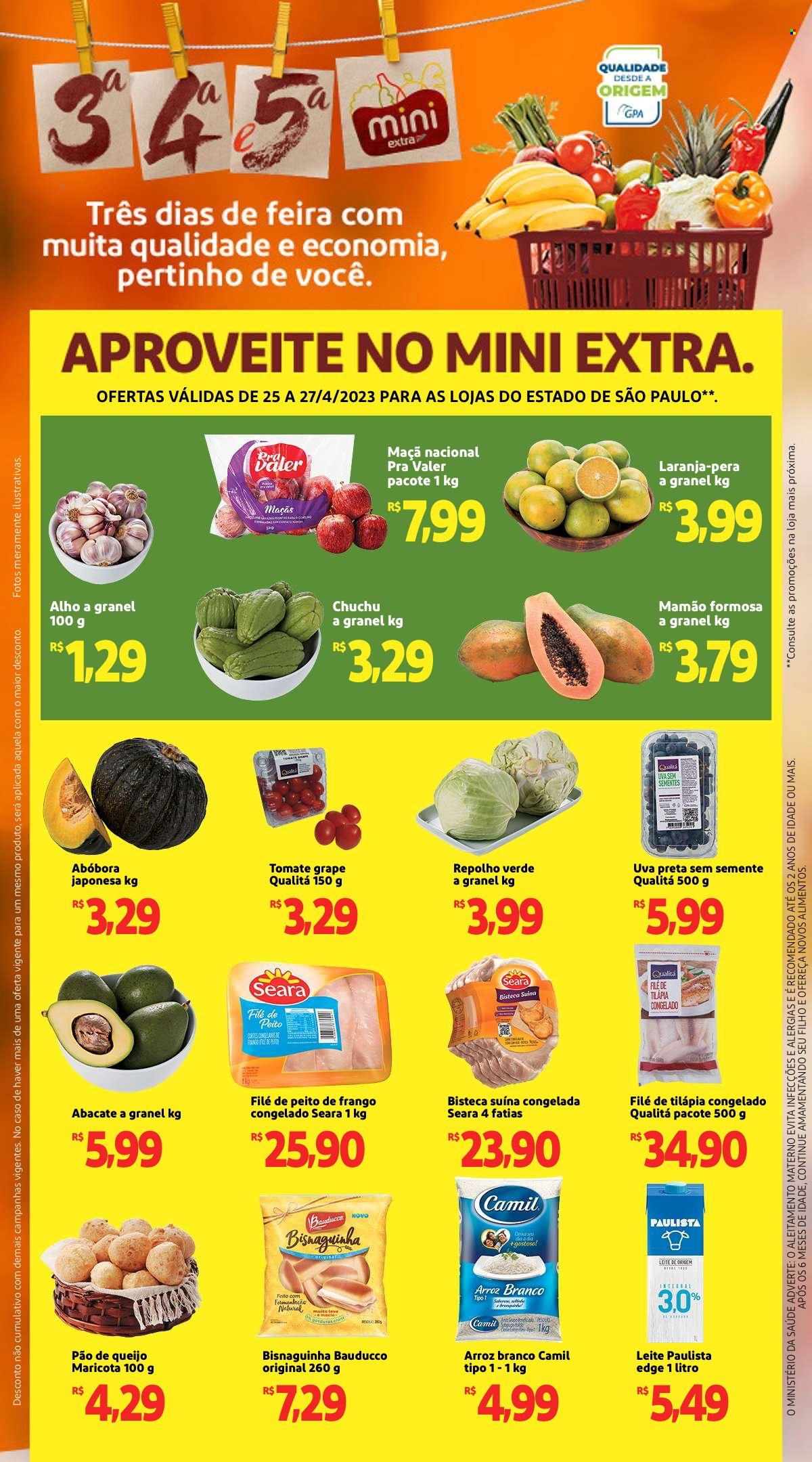 Folheto Mini Extra - 25/04/2023 - 27/04/2023. Página 1