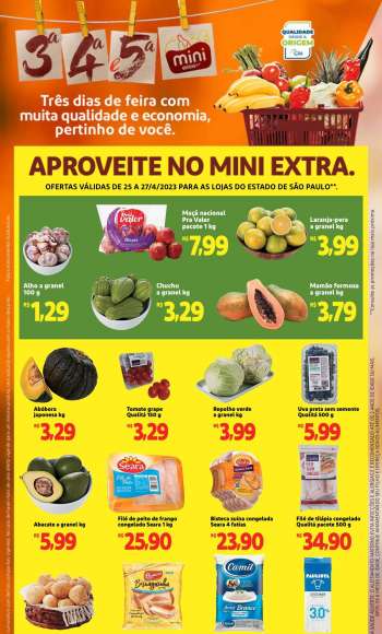 Folheto Mini Extra - 25/04/2023 - 27/04/2023.