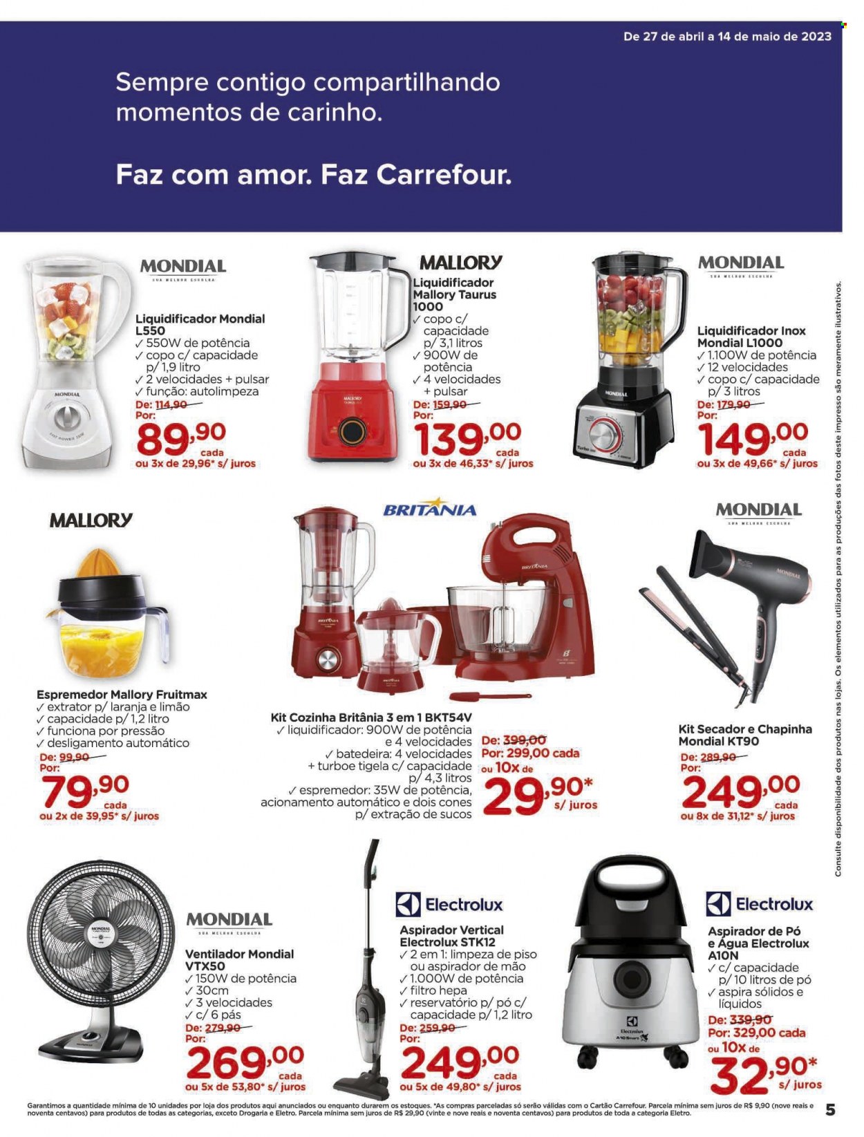 Folheto Carrefour Hiper - 27/04/2023 - 14/05/2023. Página 5