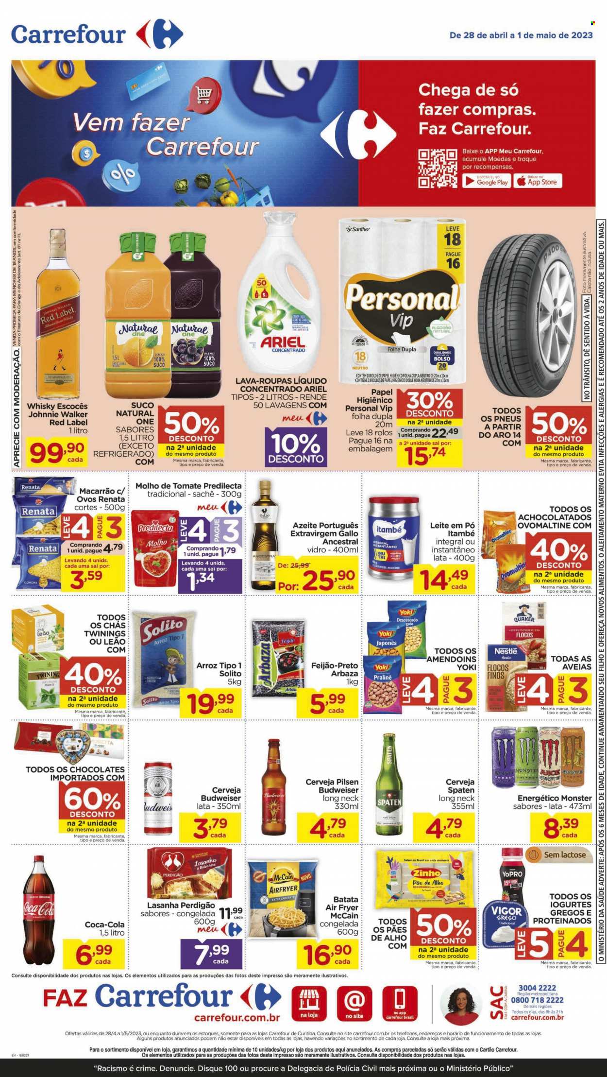 Folheto Carrefour Hiper - 28/04/2023 - 01/05/2023. Página 1