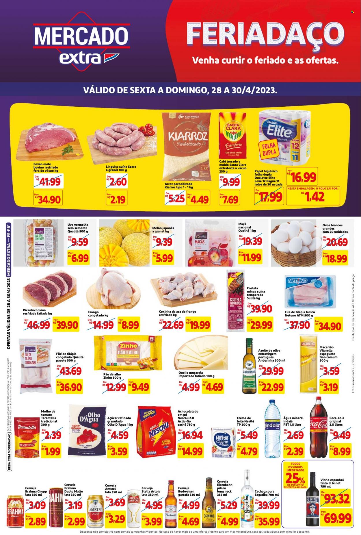 Folheto Mercado Extra - 28/04/2023 - 30/04/2023. Página 1