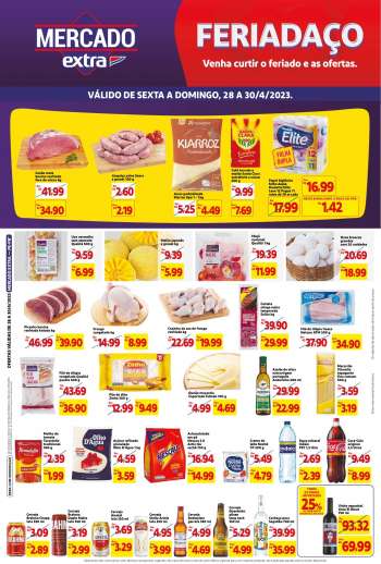 Folheto Mercado Extra - 28/04/2023 - 30/04/2023.