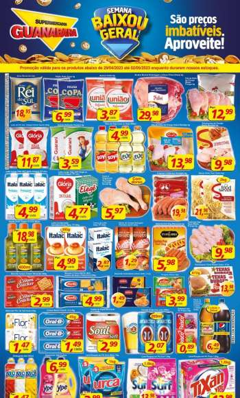 Folheto Supermercados Guanabara - 29/04/2023 - 02/05/2023.