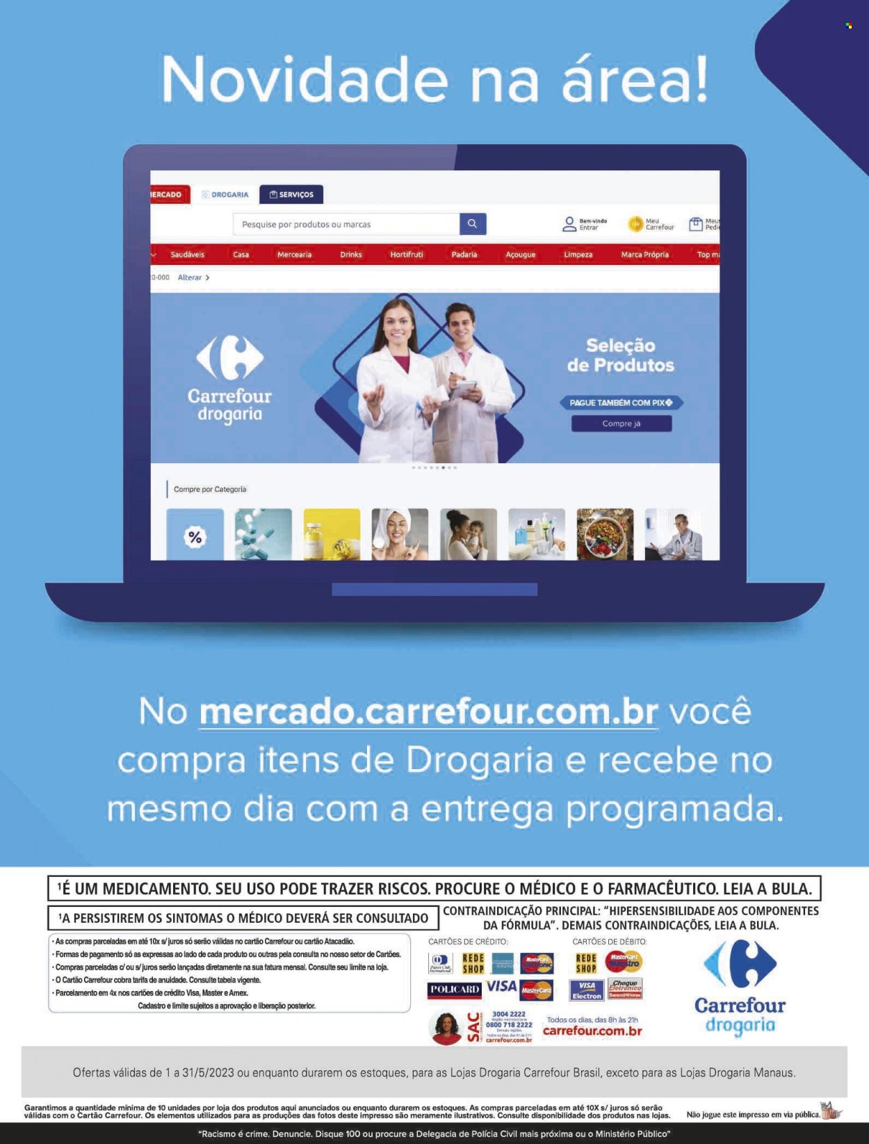 Folheto Carrefour Drogaria - 01/05/2023 - 31/05/2023. Página 15
