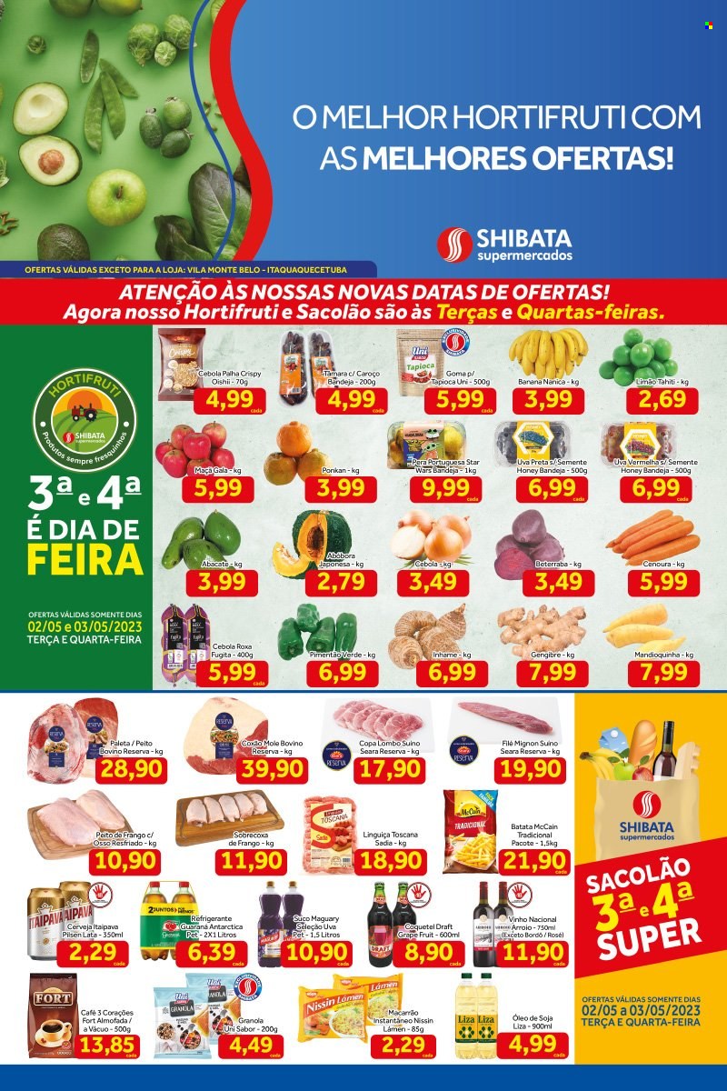 Folheto Shibata Supermercados - 02/05/2023 - 08/05/2023. Página 1