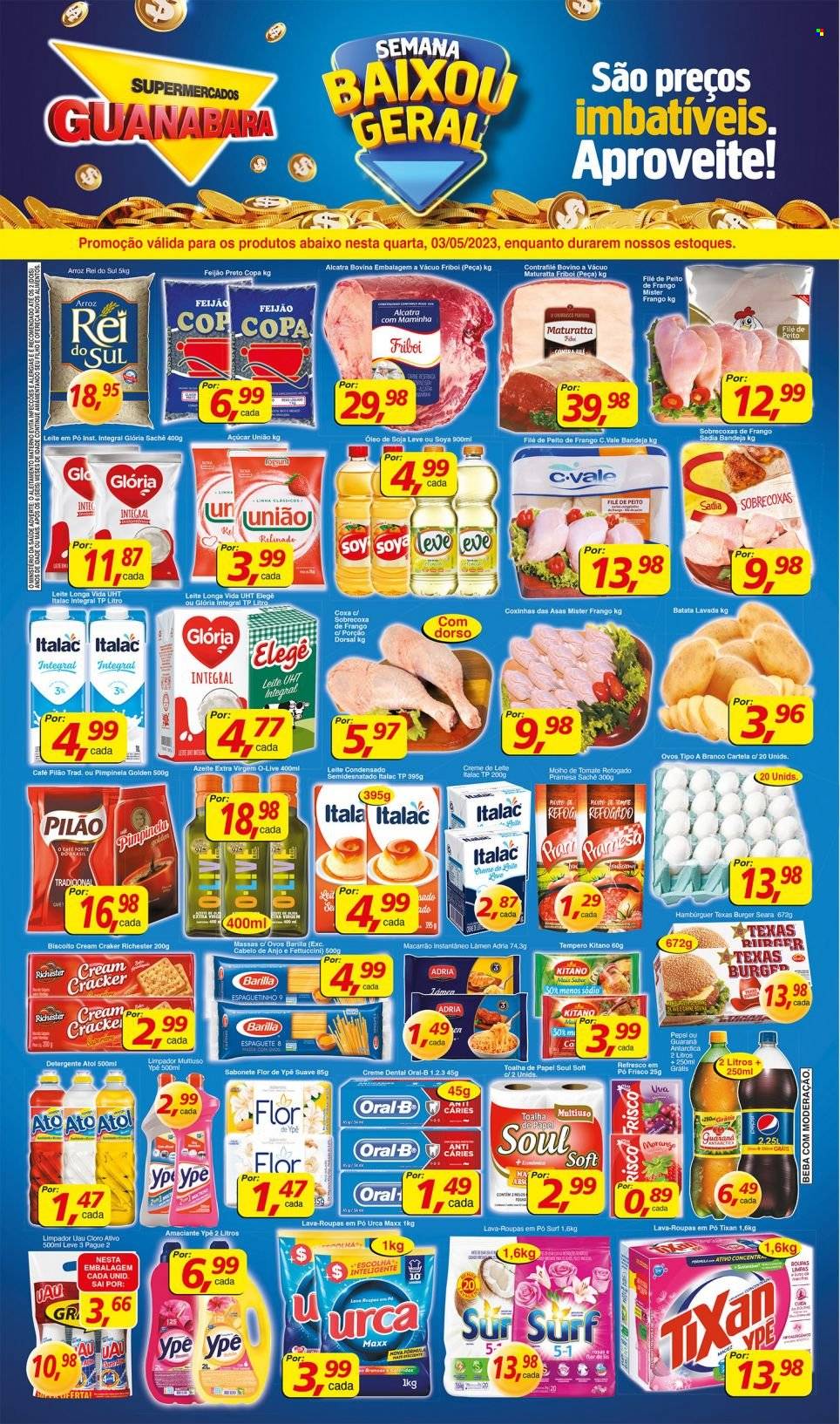 Folheto Supermercados Guanabara - 03/05/2023 - 03/05/2023. Página 1