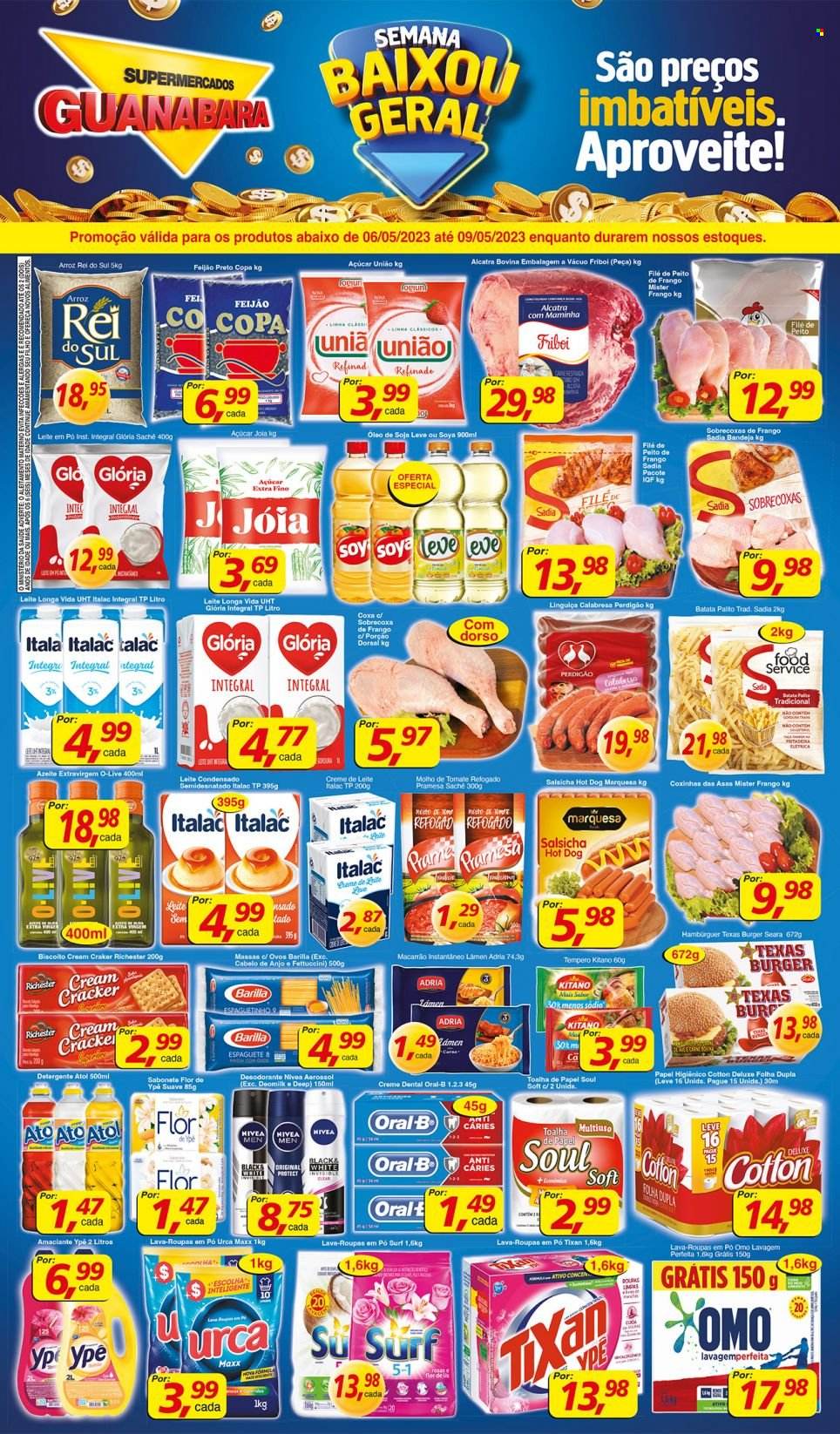 Folheto Supermercados Guanabara - 06/05/2023 - 09/05/2023. Página 1