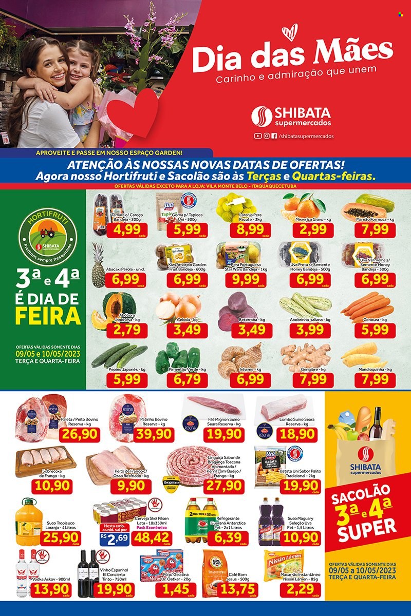 Folheto Shibata Supermercados - 09/05/2023 - 15/05/2023. Página 1