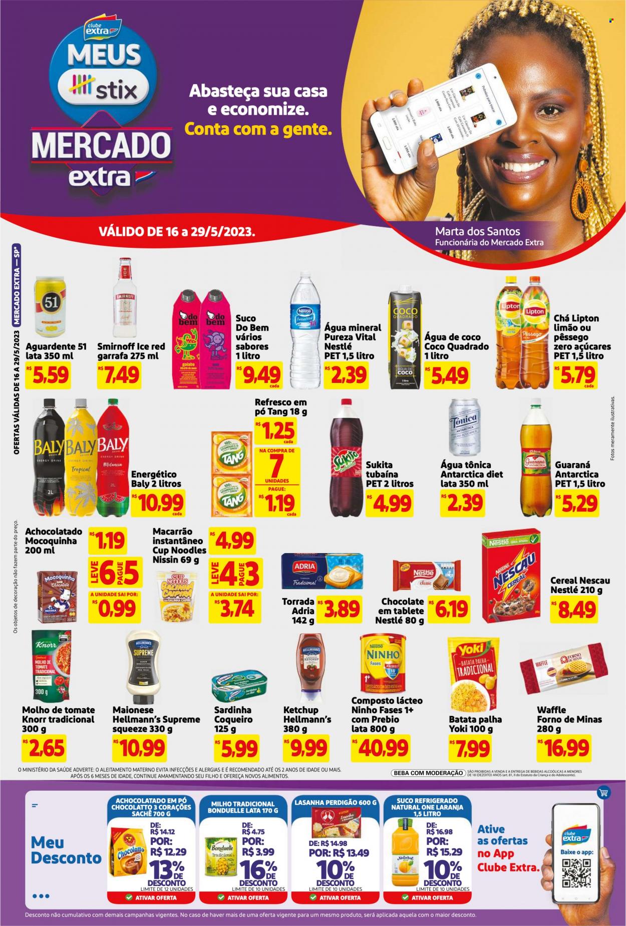 Folheto Mercado Extra - 16/05/2023 - 29/05/2023. Página 1