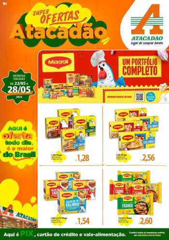 Folheto Atacadão - 22/05/2023 - 28/05/2023.