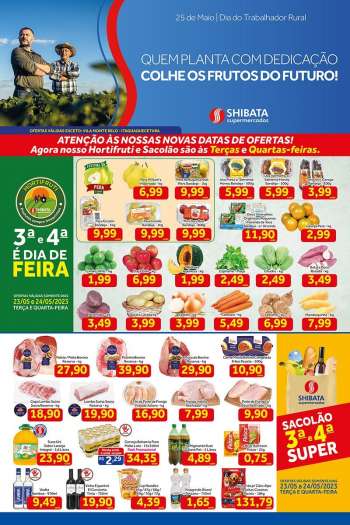 Folheto Shibata Supermercados - 23/05/2023 - 29/05/2023.