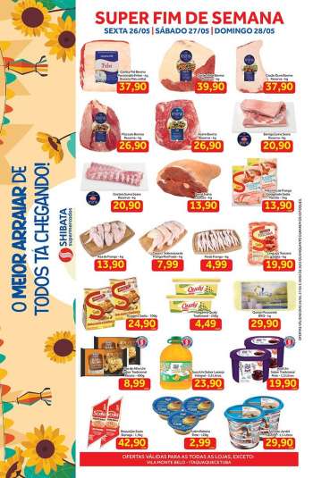 Folheto Shibata Supermercados - 26/05/2023 - 28/05/2023.