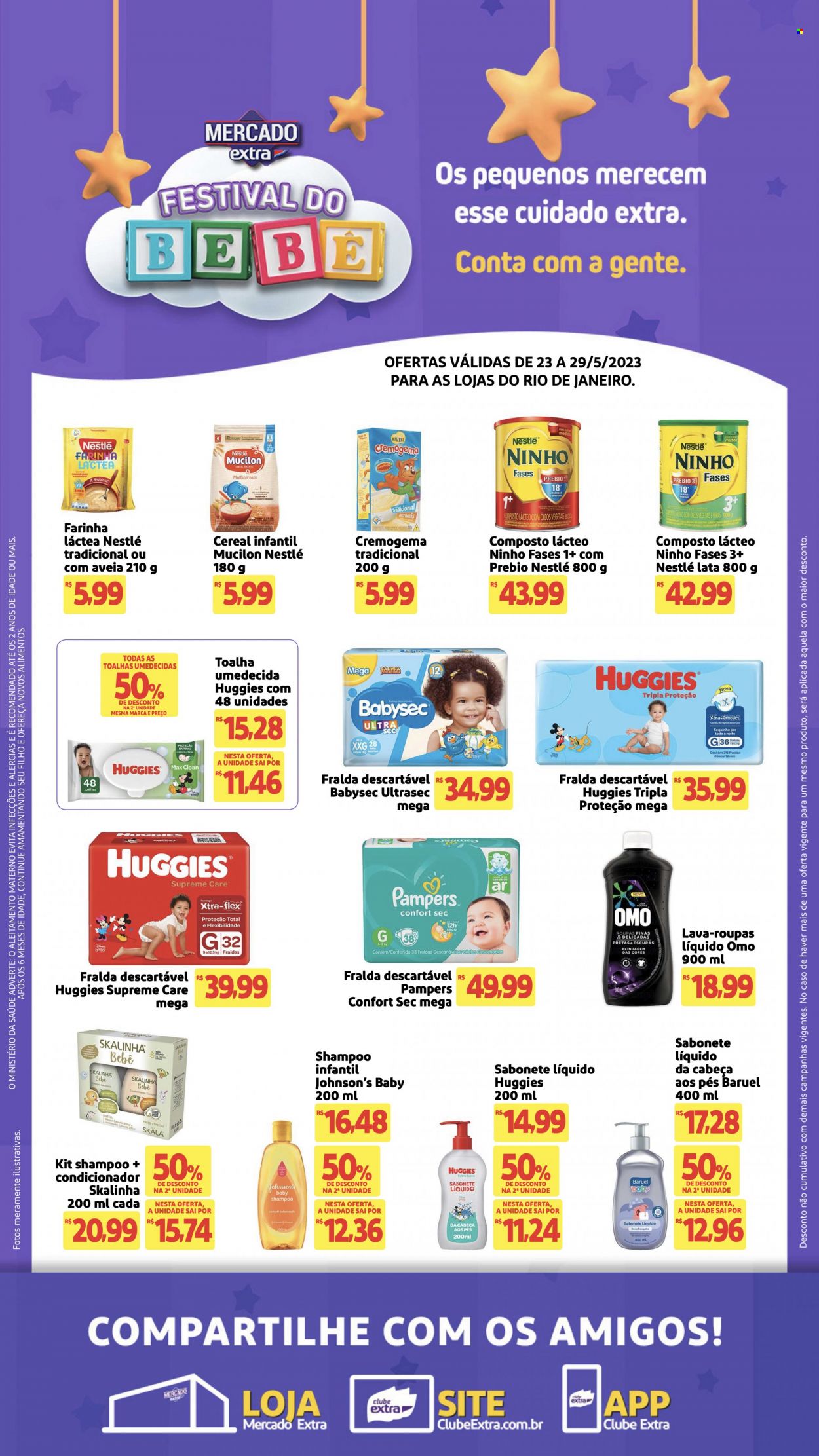 Folheto Mercado Extra - 23/05/2023 - 29/05/2023. Página 1