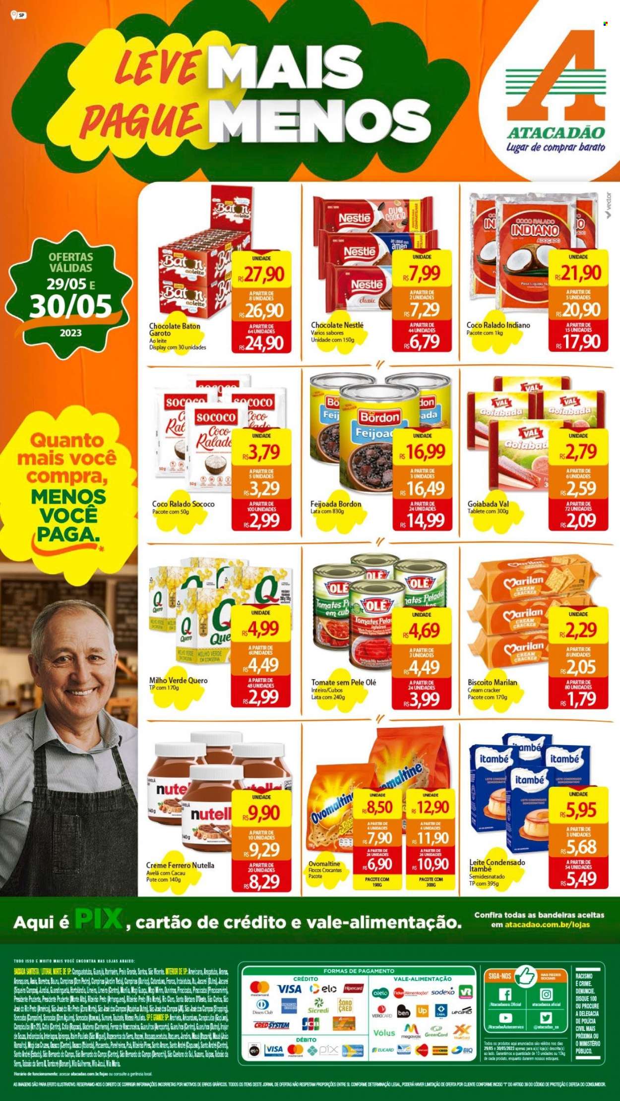 Folheto Atacadão - 29/05/2023 - 30/05/2023. Página 1
