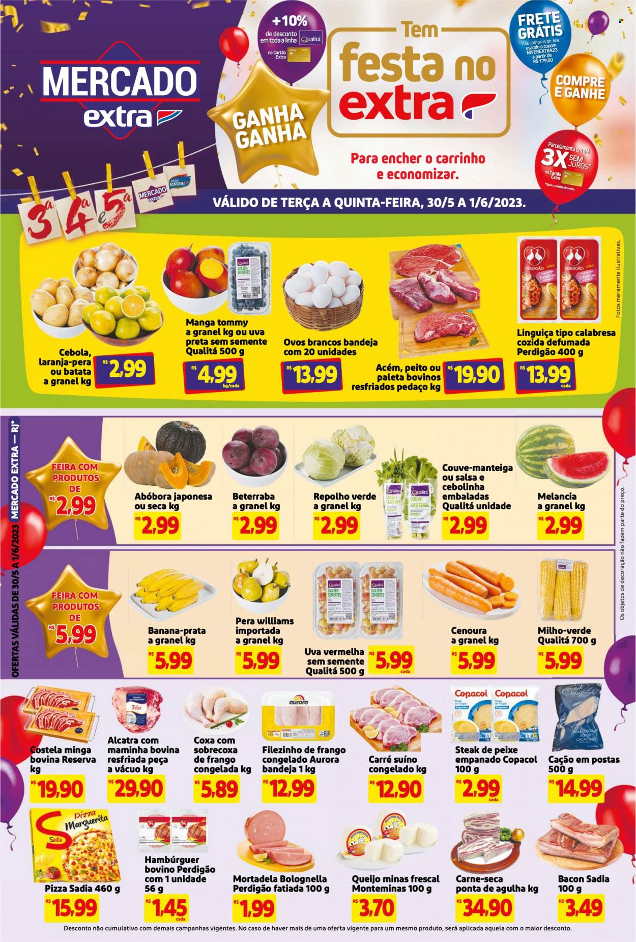 Folheto Mercado Extra - 30/05/2023 - 01/06/2023. Página 1