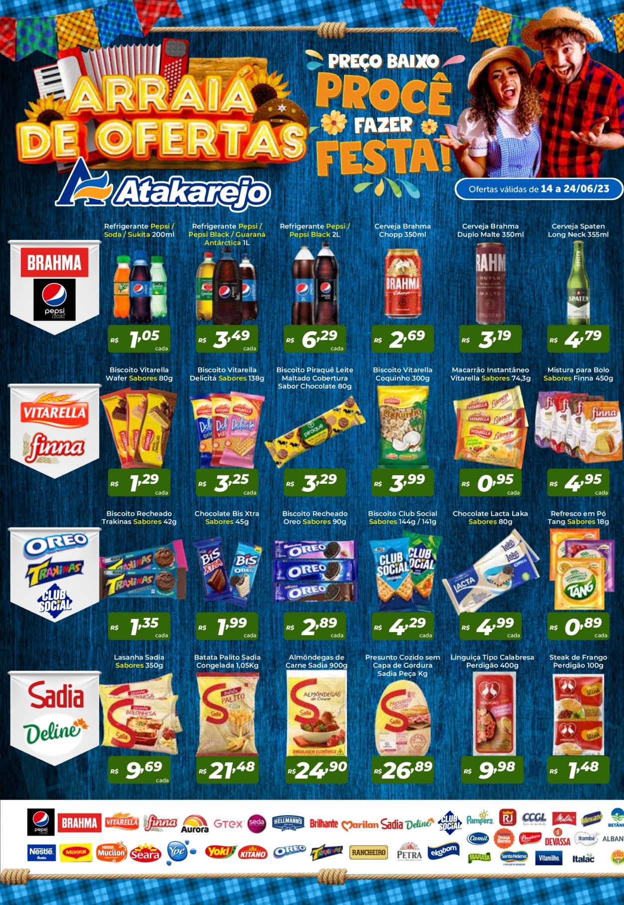 Folheto Atakadão Atakarejo - 14/06/2023 - 24/06/2023. Página 1