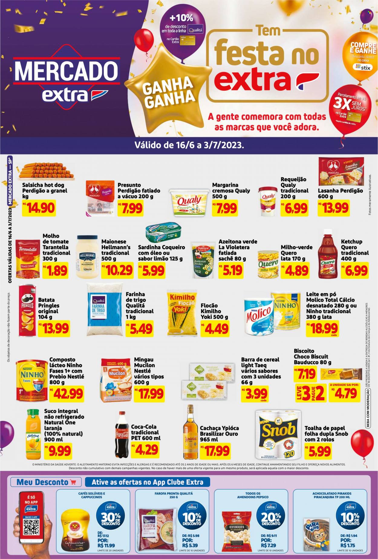 Folheto Mercado Extra - 16/06/2023 - 03/07/2023. Página 1