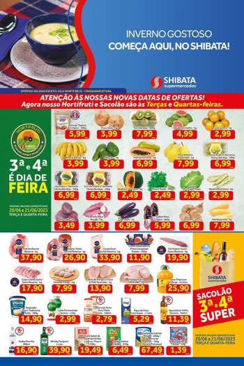 Folheto Shibata Supermercados - 19/06/2023 - 25/06/2023.
