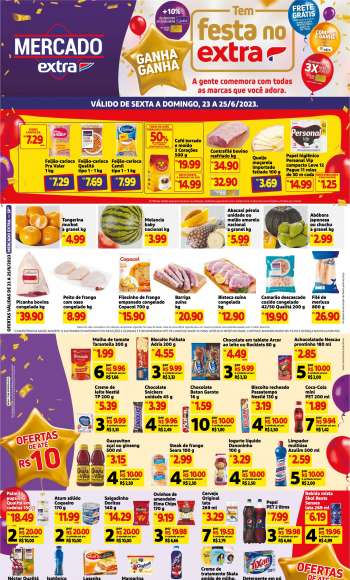 Folheto Mercado Extra - 23/06/2023 - 25/06/2023.