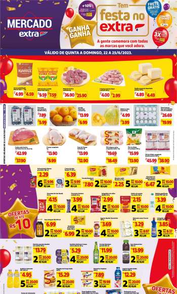 Folheto Mercado Extra - 23/06/2023 - 25/06/2023.