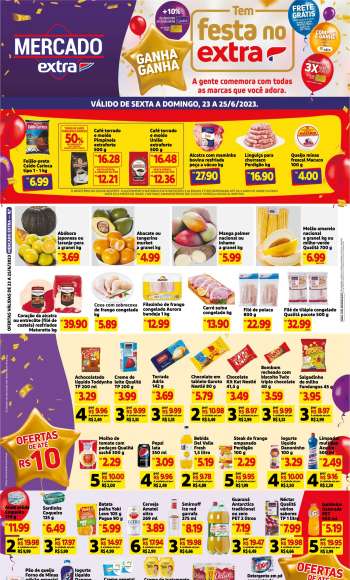 Folheto Mercado Extra - 23/06/2023 - 25/06/2023.