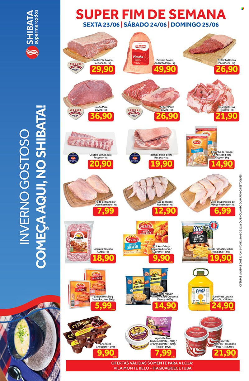 Folheto Shibata Supermercados - 23/06/2023 - 25/06/2023. Página 1