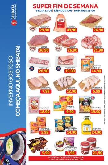 Folheto Shibata Supermercados - 23/06/2023 - 25/06/2023.