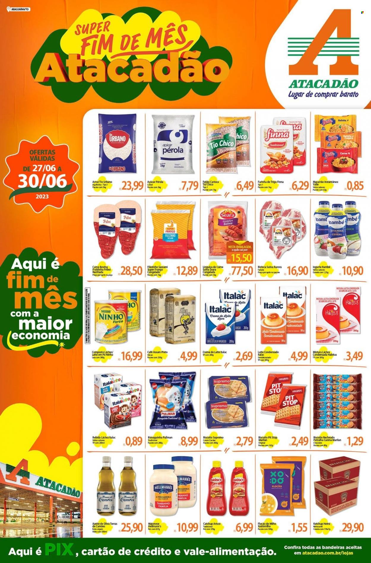 Folheto Atacadão - 27/06/2023 - 30/06/2023. Página 1