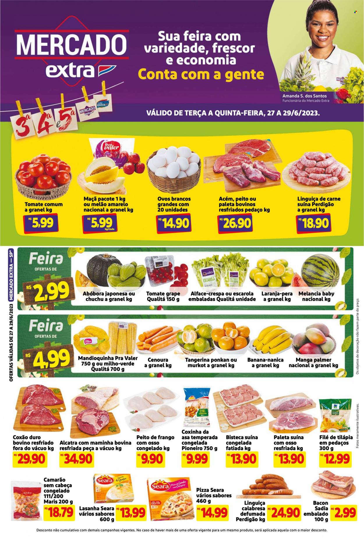 Folheto Mercado Extra - 27/06/2023 - 29/06/2023. Página 1