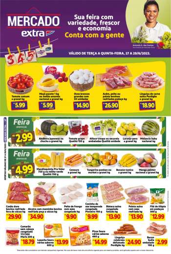 Folheto Mercado Extra - 27/06/2023 - 29/06/2023.