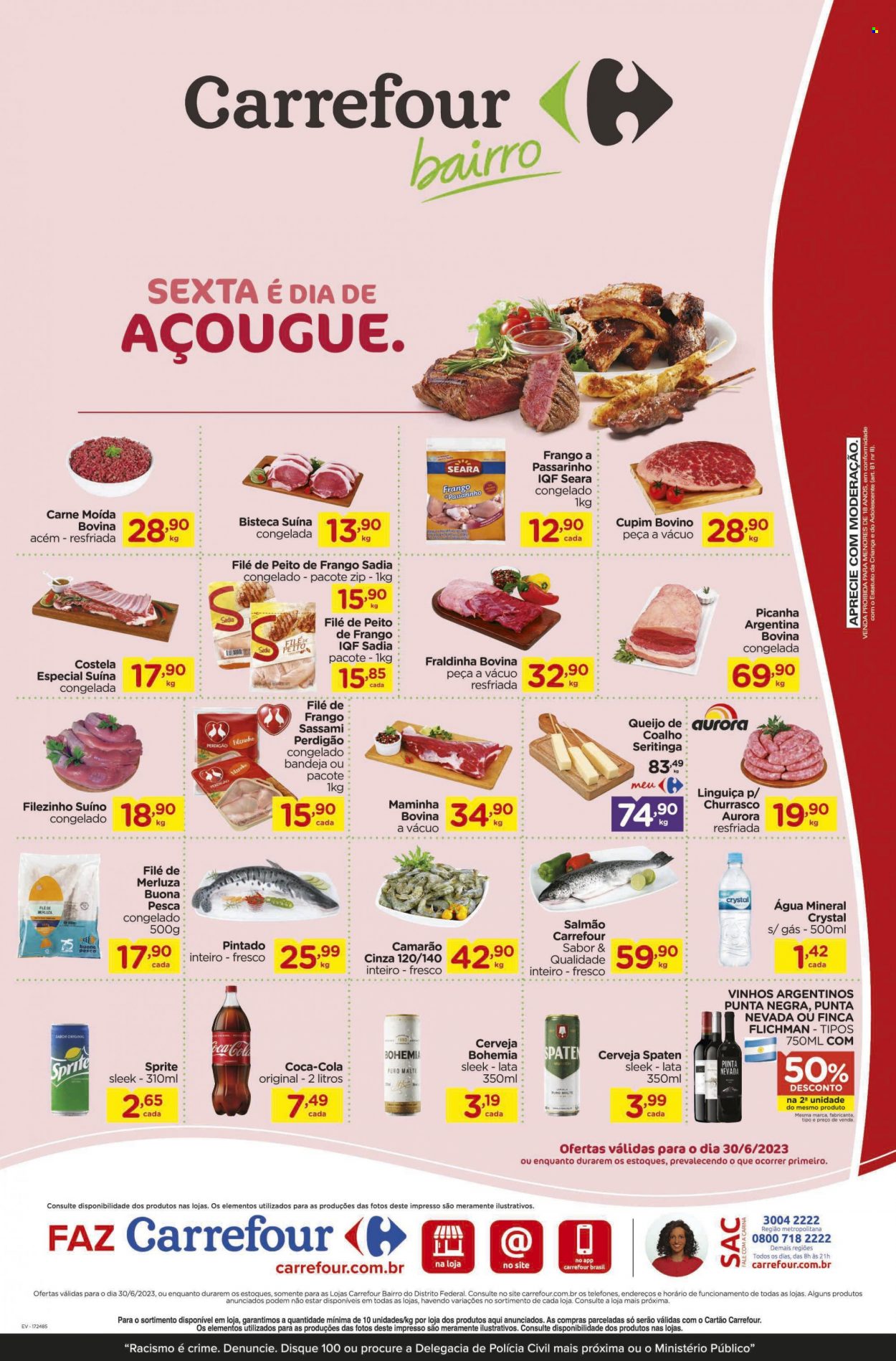 Folheto Carrefour Bairro - 30/06/2023 - 30/06/2023. Página 1