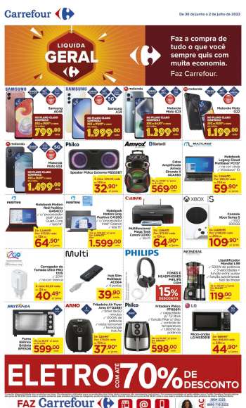 Folheto Carrefour Hiper - 30/06/2023 - 02/07/2023.