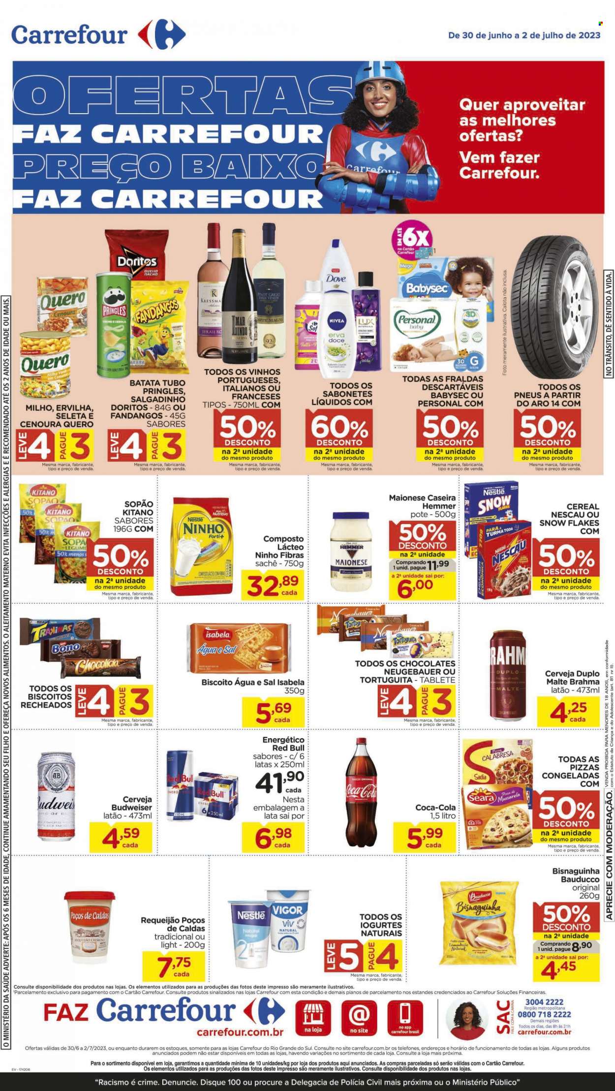 Folheto Carrefour Hiper - 30/06/2023 - 02/07/2023. Página 1