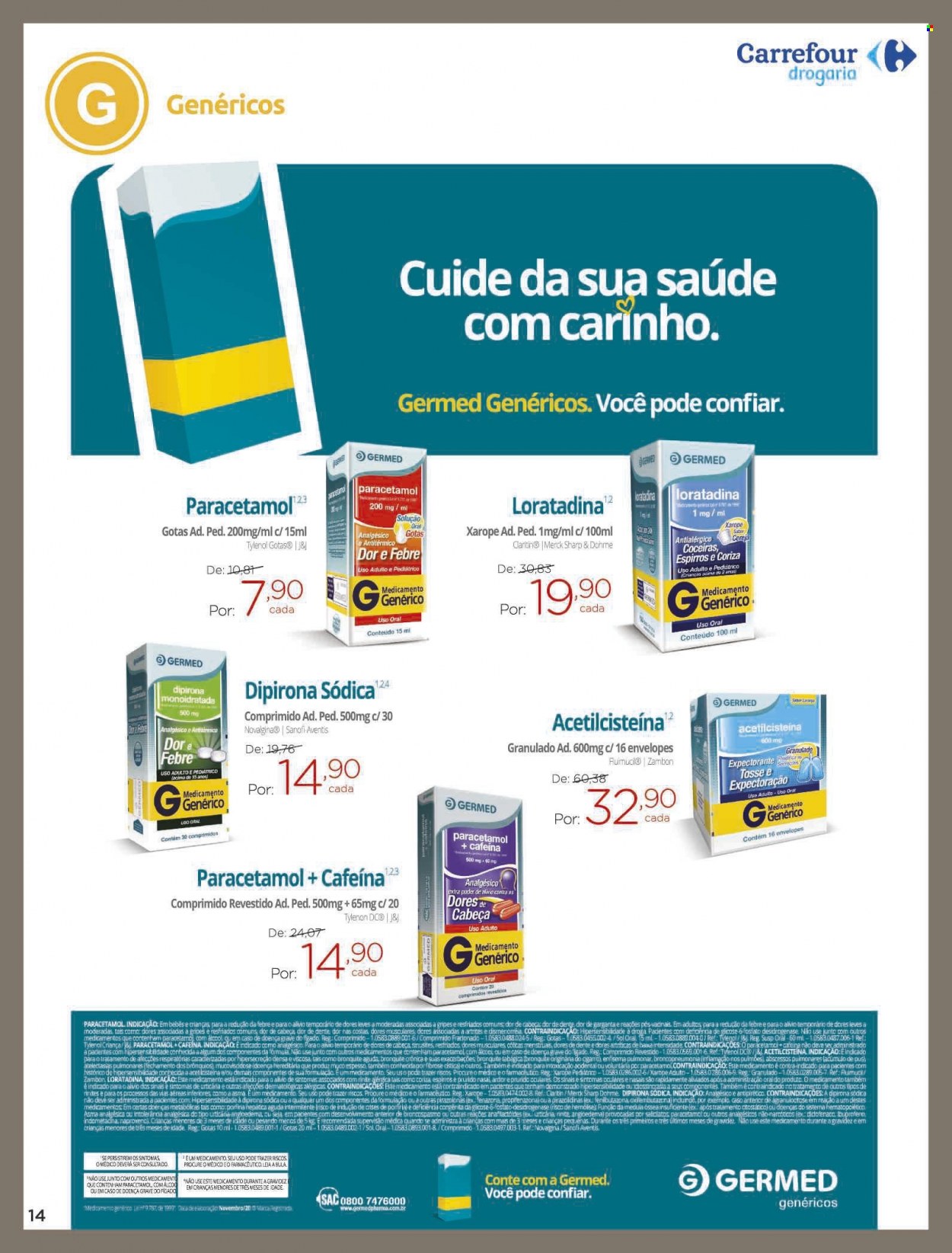 Folheto Carrefour Drogaria - 01/07/2023 - 31/07/2023. Página 14