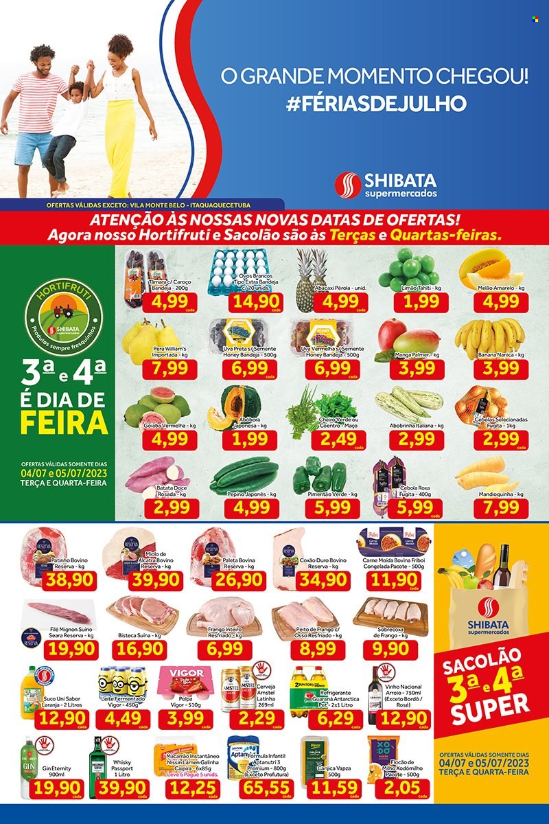 Folheto Shibata Supermercados - 04/07/2023 - 07/07/2023. Página 1