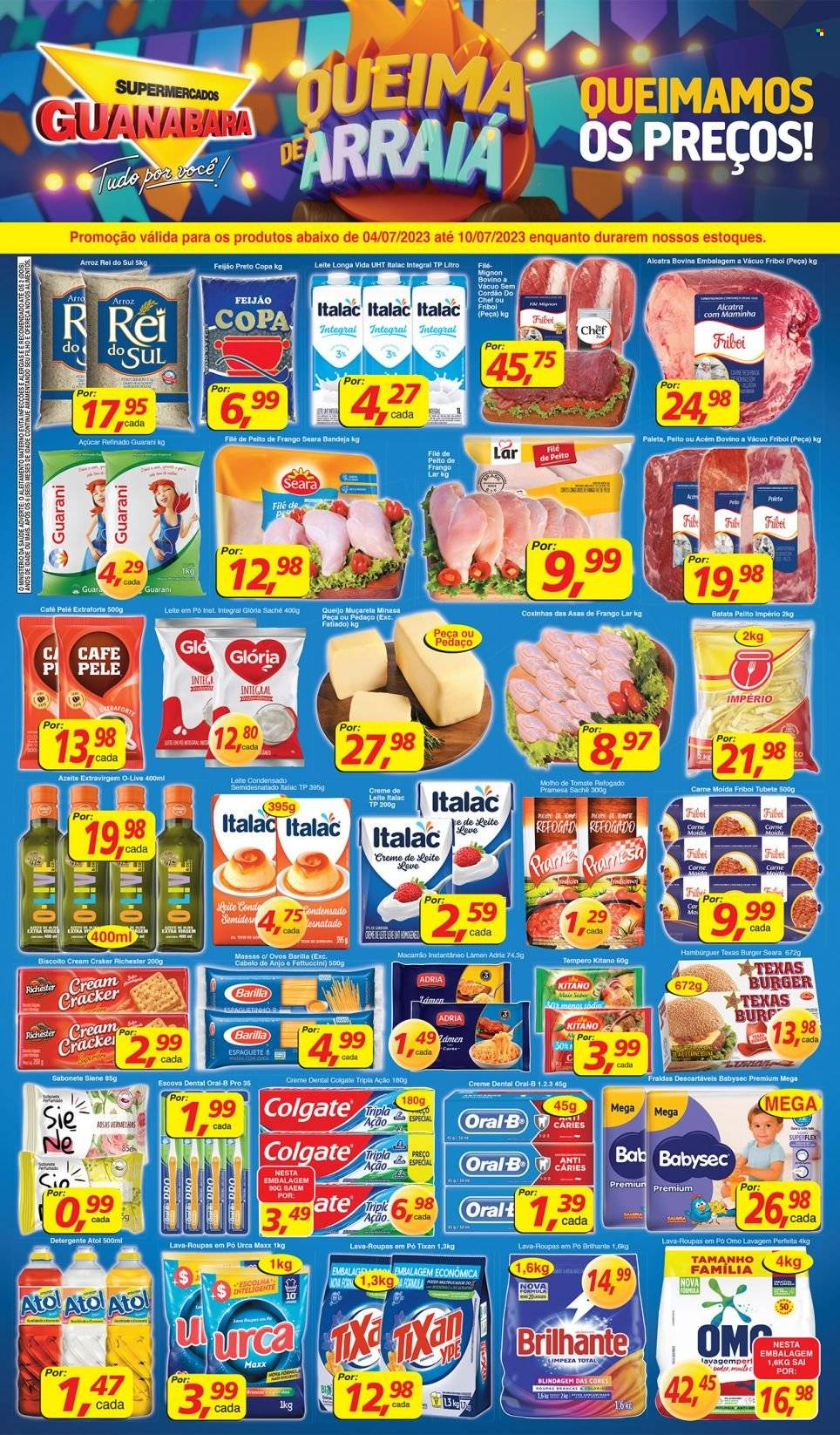 Folheto Supermercados Guanabara - 04/07/2023 - 10/07/2023. Página 1