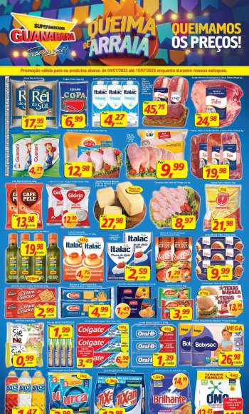Folheto Supermercados Guanabara - 04/07/2023 - 10/07/2023.