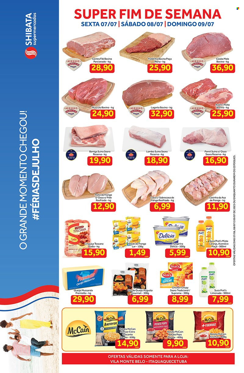 Folheto Shibata Supermercados - 07/07/2023 - 09/07/2023. Página 1