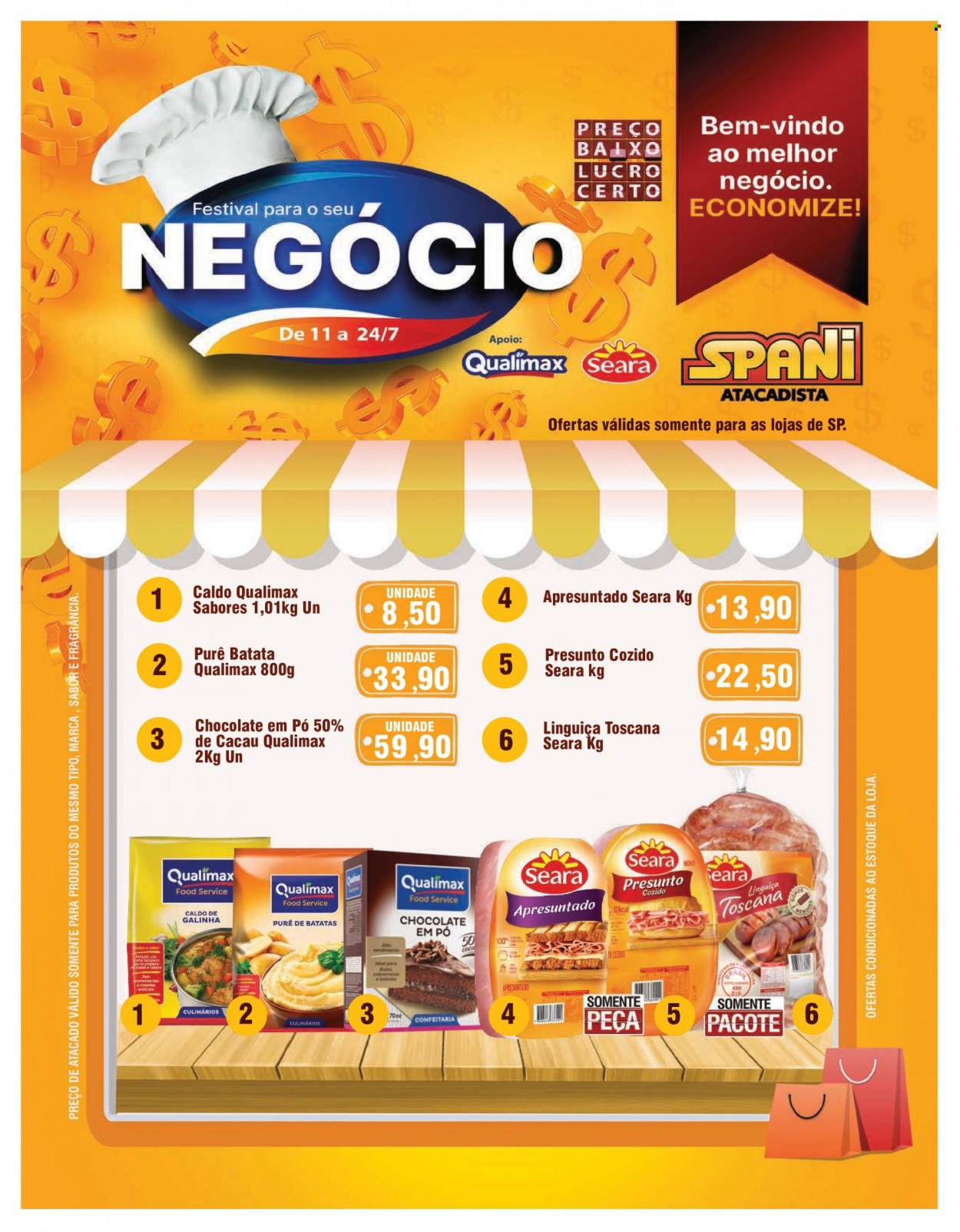 Folheto Spani Atacadista - 11/07/2023 - 24/07/2023. Página 1