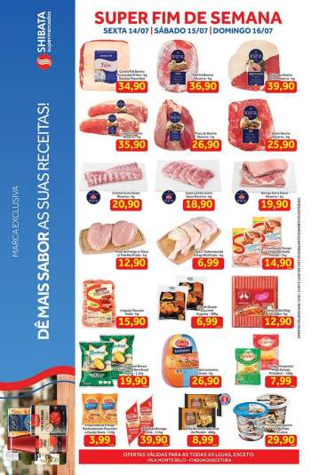 Folheto Shibata Supermercados - 14/07/2023 - 16/07/2023.