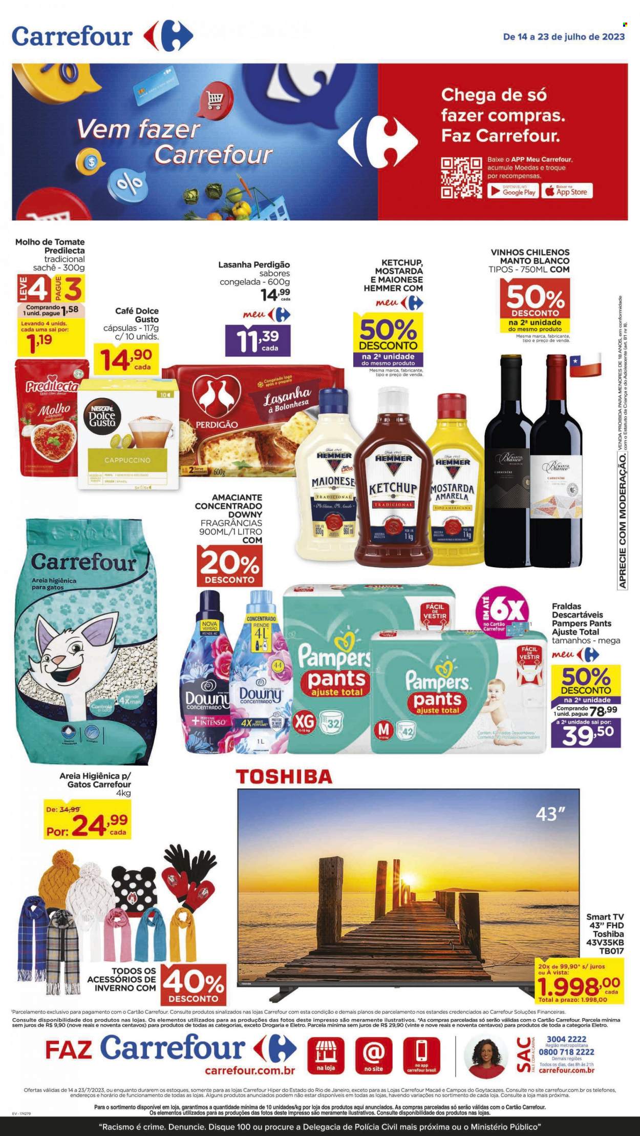 Folheto Carrefour Hiper - 14/07/2023 - 23/07/2023. Página 1