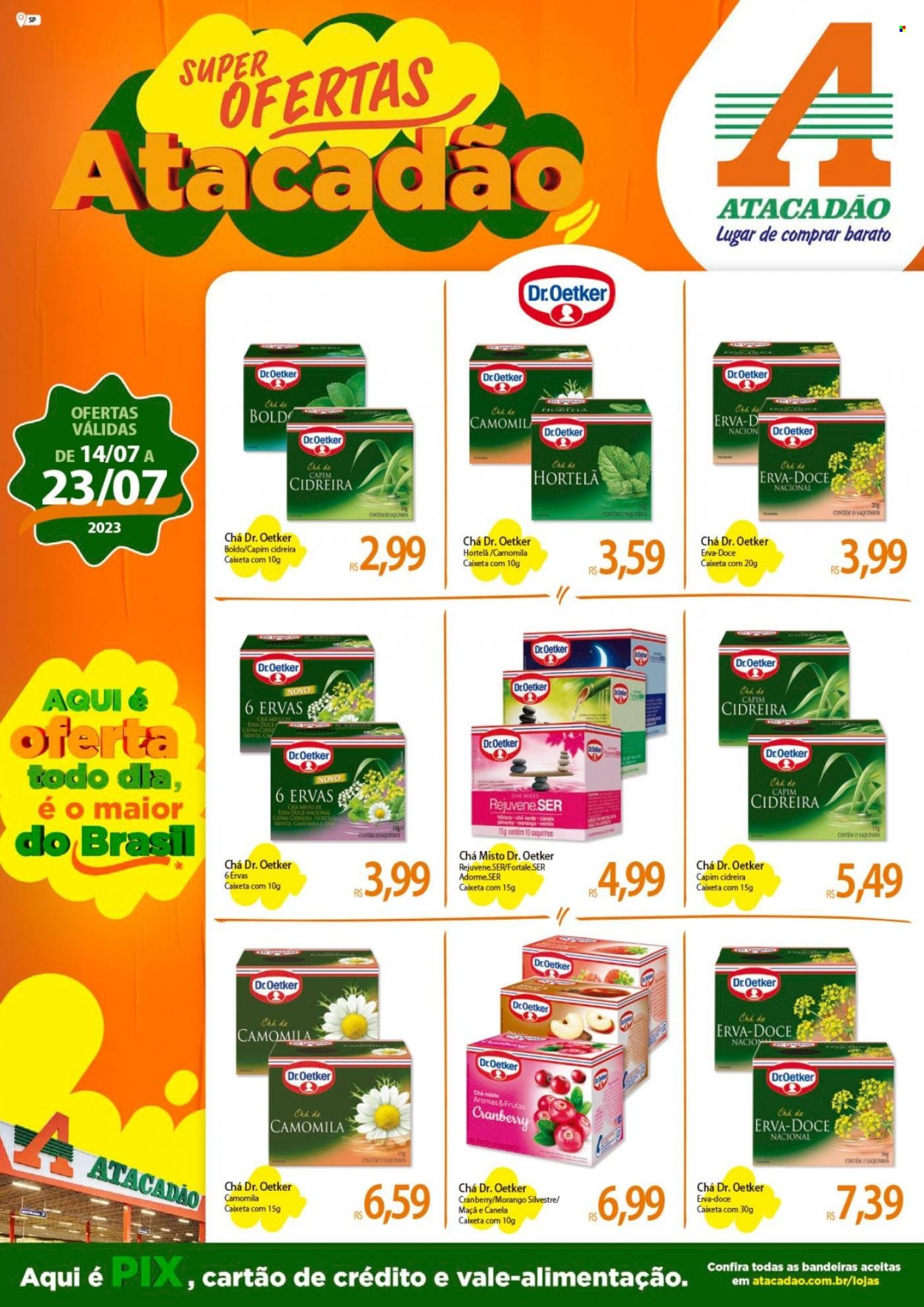 Folheto Atacadão - 14/07/2023 - 23/07/2023. Página 1